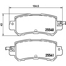 Колодки гальмівні (задні) Mazda CX5 11- / CX3 15-