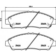 Колодки гальмівні (передні) Honda Pilot 08- (Akebono)