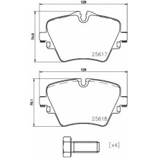 Колодки гальмівні (передні) BMW 5/X3/X5 13- (Lucas) Q+