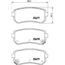 Колодки гальмівні (задні) Hyundai Creta/ix20/Sonata/Kia Ceed/Optima/Picanto 10- Q+