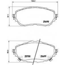 Колодки гальмівні (передні) Toyota Auris II/Corolla 12- (Bosch) Q+