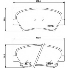 Колодки гальмівні (передні) Hyundai Elantra 10-/ i30 11-/ Kia Ceed/Cerato 12- R15 Q+