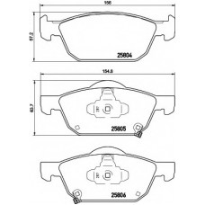 Колодки гальмівні (передні) Honda Civic IX 11-/Civic X 15- (Teves) Q+