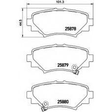 Колодки гальмівні (задні) Mazda 3 13- (101.5x44.5x13.8)