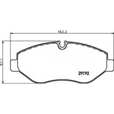 Колодки гальмівні (передні) MB Sprinter (906) /Vito (W639) (Brembo) Q+ (з датчиками)