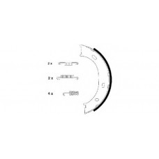 Колодки ручника MB Sprinter 208-316 96- (з пружинками) (160x40)