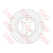 Диск гальмівний DACIA LOGAN 1.2 1.5 2012-, SANDERO 2012-, RENAULT CLIO IV 2012- передн. (вир-во TRW)