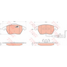 Колодка гальм. диск. AUDI A3, SEAT, SKODA, VW передн. (вир-во TRW)