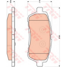 Колодка гальм. диск. FORD FIESTA VI передн. (вир-во TRW)