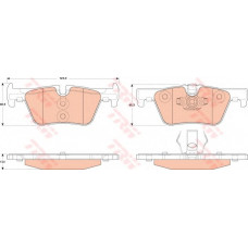 Колодка гальм. диск. BMW 1(F20) 116D-125I 2010-,3(F30) 316-328 2011- задн. (вир-во TRW)