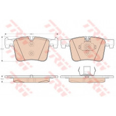 Колодка гальм. диск. BMW X3 20 DX, 20IX, BIS 10/11-, X3 35IX (F25) 2011 - передн. (вир-во TRW)