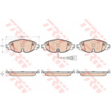 Колодка гальм. диск. SKODA OCTAVIA 1.2-2.0TDI 2012-, VW GOLF VII 1.2-2.0TDI 2012 - передн. (вир-во T