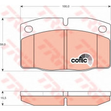 Колодка гальм. диск. OPEL ASCONA C, CORSA A передн. (вир-во TRW)