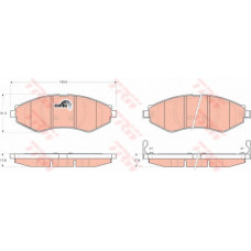Колодка гальм. диск. CHEVROLET LACETTI передн. (вир-во TRW)
