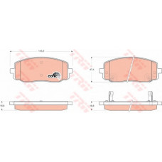 Колодка гальм. диск. KIA PICANTO, HYUNDAI i10 передн. (вир-во TRW)