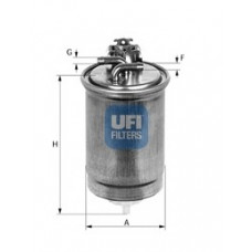 Фільтр паливний VW PASSAT 88-97, LT 28-55 -96, TRANSPORTER IV -03 (OE) (вир-во UFI)