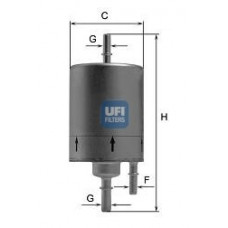 Фільтр паливний AUDI A4 1.8T 00-08 (OE) (вир-во UFI)