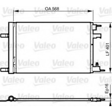 Радіатор кондиціонера Opel Astra/Zafira 1.3CDTI/1.7CDTI/1.4-1.08 09-