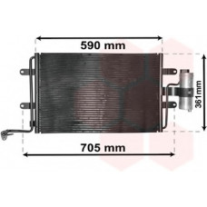 Радіатор кондиціонера Audi A3/Seat Leon/Toledo/Skoda Octavia/VW Bora/Golf 1.4-3.2 96-13