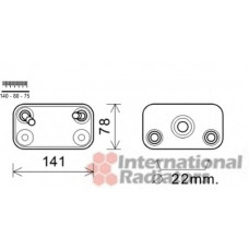 Радіатор масляний АКПП BMW X5 3.0d-4.6i 00-06 (теплообмінник) M54/M57/M62/N62