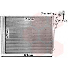 Радіатор кондиціонера BMW 5 (F10/F11)/7 (F01/F02/F03/F04) 09-18 N52/N53/N63