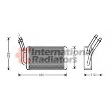 Радіатор пічки Ford Transit 2.0/2.3/2.4D 00-06