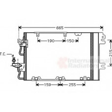 Радіатор кондиціонера (з осушувачем) Opel Astra H/Zafira B 1.6/1.6CNG/2.0 04-15