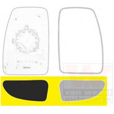 Скло дзеркала Opel Movano B/Renault Master III/Nissan NV 400 11- (R) (нижнє)