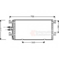 Радіатор кондиціонера VW T3/T4 1.6-2.8 79-03