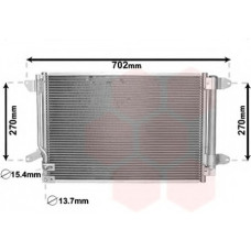 Радіатор кондиціонера (з осушувачем) VW Jetta 1.2-2.5 10-