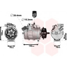 Компресор кондиціонера VW T5 1.9TDI/2.5TDI/5.0TDI 03-10