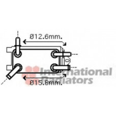 Радіатор масляний Ford Focus II/Volvo C30/C70 II 2.4D/2.5 ST 05-13