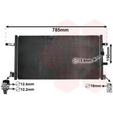 Конденсатор кондиціонера AUDI A5/Q5 2.7/3.0/3.2 (Van Wezel)