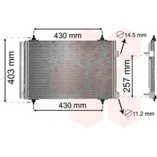 Конденсор кондиціонера C4/C4 PICASSO/P307 04- (Van Wezel)