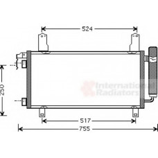 Конденсор кондиціонера MAZDA 6 ALL 02-08 (Van Wezel)