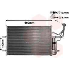 Конденсор кондиціонера MAZDA 3/5 ALL 03- (Van Wezel)