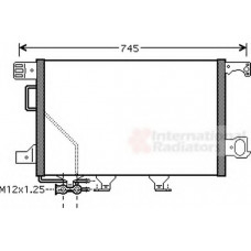 Конденсор кондиціонера MB W203 (C-Kl) 04- (Van Wezel)