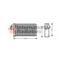 Радіатор обігрівача HEAT MB VITO ALL 95- (Van Wezel)