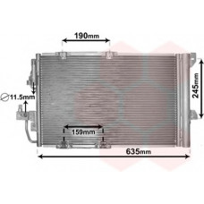 Конденсор кондиціонера ASTRA G/ZAFIRA MT/AT 02- (Van Wezel)
