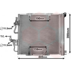 Конденсатор кондиціонера ASTRA H 17/19CTDI MT 04-(вир-во Van Wezel)