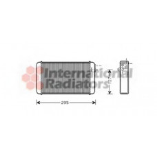 Радіатор обігрівача OMEGA A ALL MT/AT +/- A/C (Van Wezel)