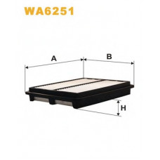 Фільтр повітряний DAEWOO NUBIRA AP082/2/WA6251 (вир-во WIX-FILTERS)