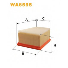 Фільтр повітряний RENAULT LAGUNA WA6595/AP185/1 (вир-во WIX-FILTERS)