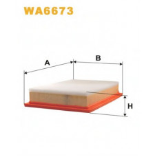 Фільтр повітряний WA6673/AP186 (вир-во WIX-FILTERS)