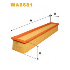 Фільтр повітряний WA6681/AP035/3 (вир-во WIX-FILTERS)