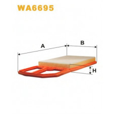 Фільтр повітряний VW GOLF WA6695/AP183/2 (вир-во WIX-FILTERS)