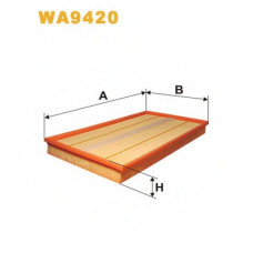 Фільтр повітряний MB VITO WA9420/AP158/1 (вир-во WIX-FILTERS)