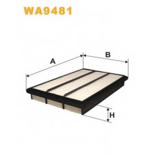 Фільтр повітряний MITSUBISHI PAJERO WA9481/AP172/3 (вир-во WIX-FILTERS)