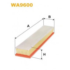 Фільтр повітряний PSA 1.6 00- (вир-во WIX-FILTERS)