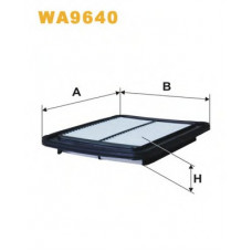 Фільтр повітряний HYUNDAI I10 WA9640/AP107/3 (вир-во WIX-FILTERS)